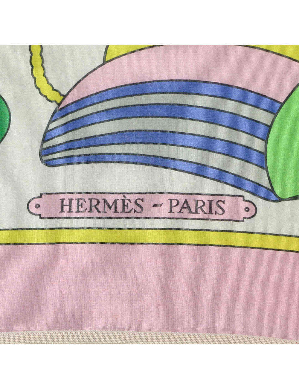Carré HERMES jersey de soie Thalassa