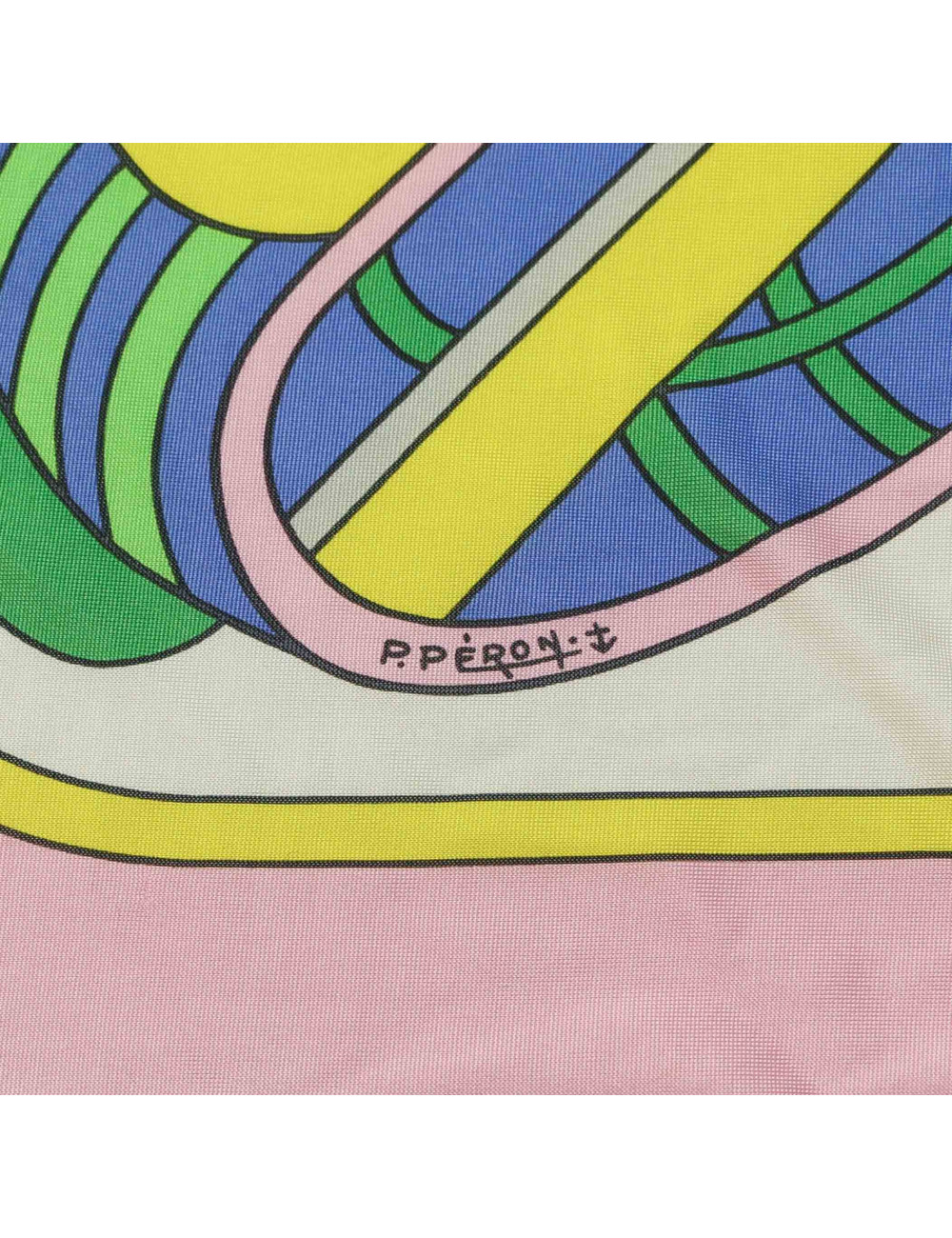 Carré HERMES jersey de soie Thalassa