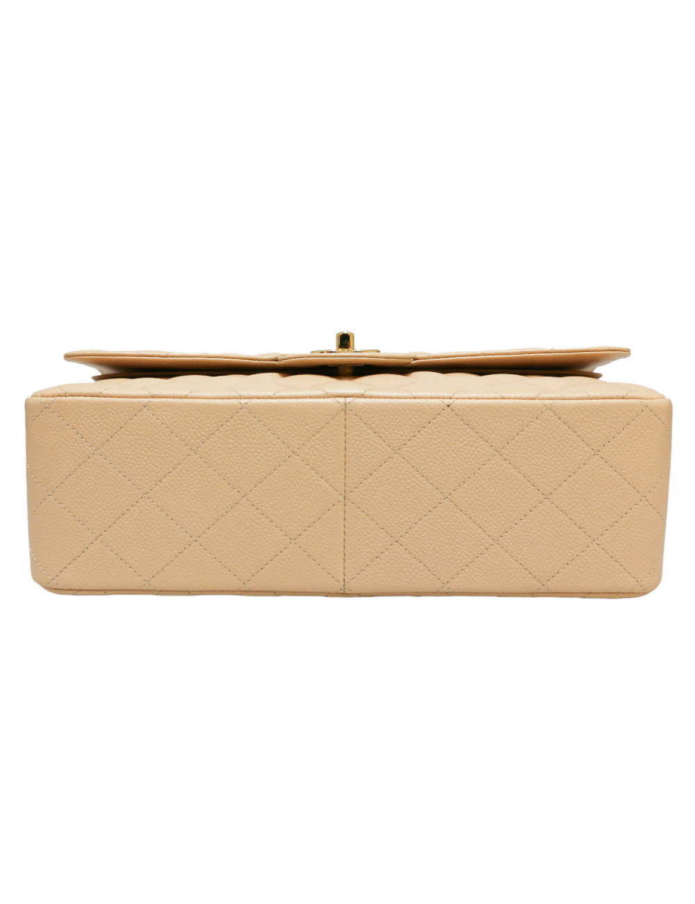 Sac classique CHANEL caviar beige 