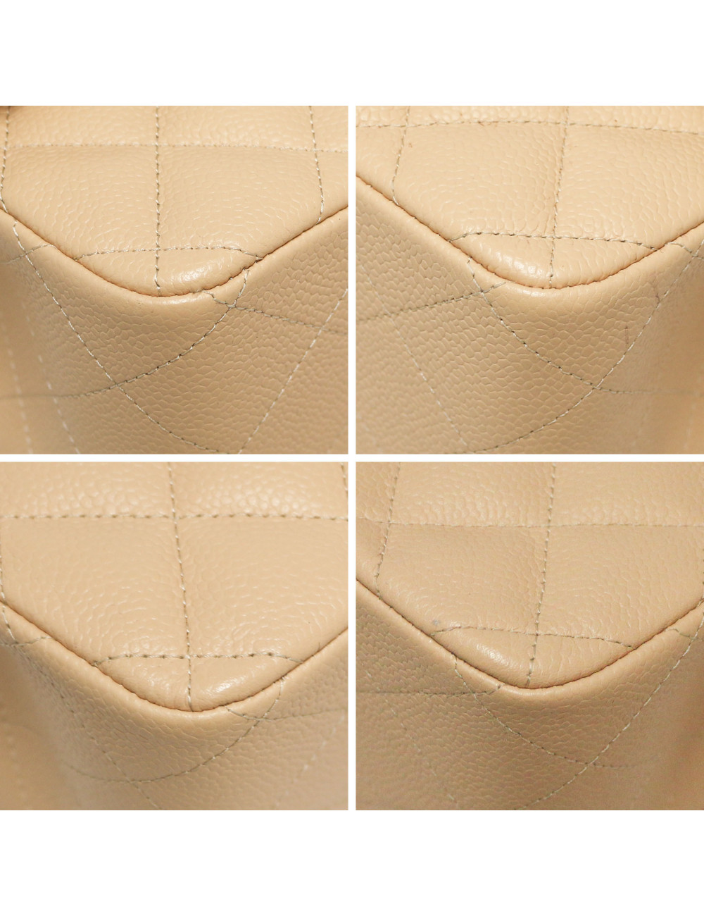 Sac classique CHANEL caviar beige