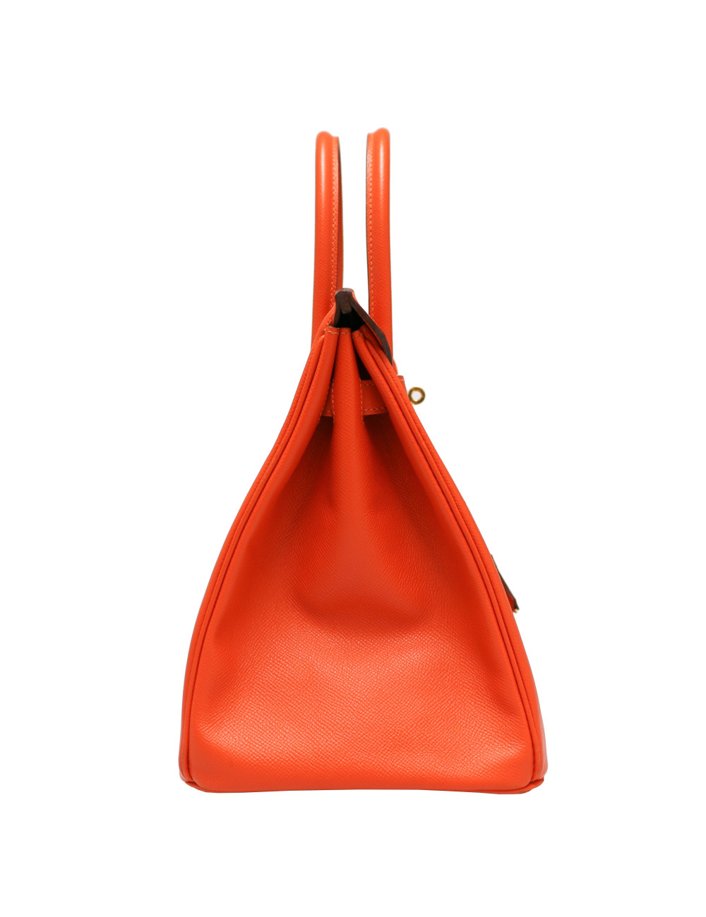 Birkin horseshoe HERMÈS orange et taupe