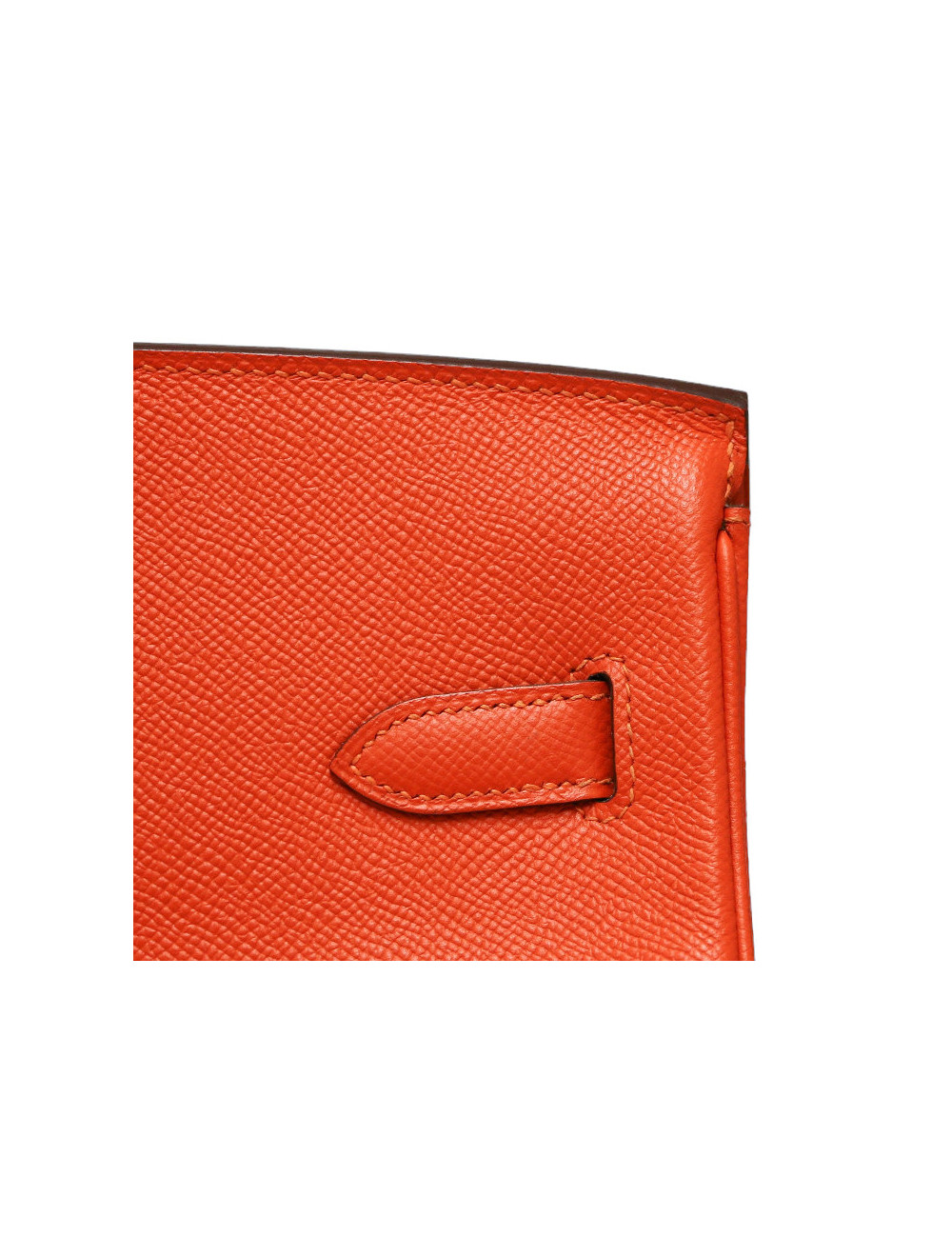 Birkin horseshoe HERMÈS orange et taupe