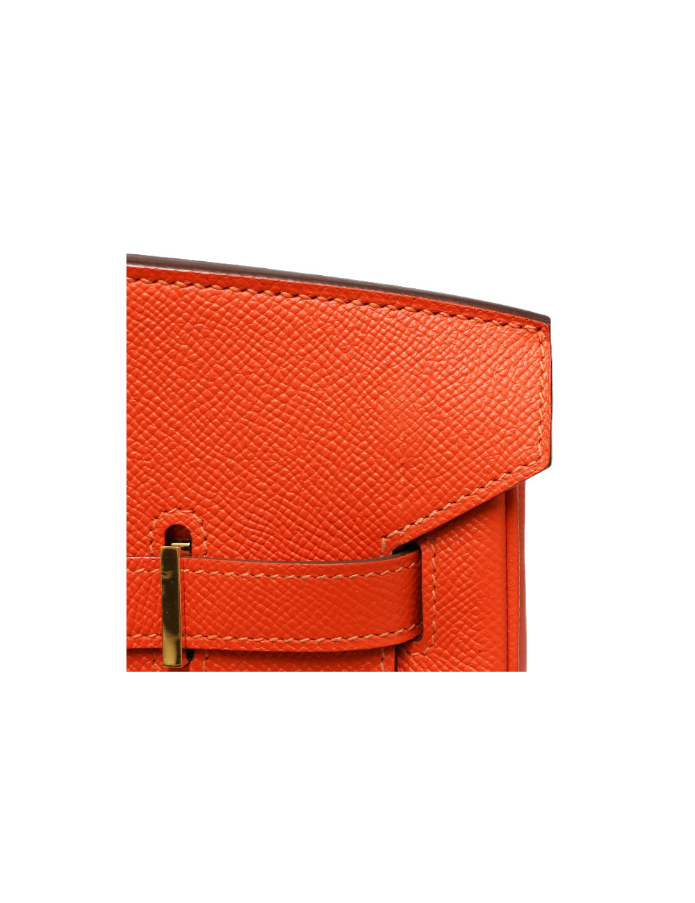 Birkin horseshoe HERMÈS orange et taupe
