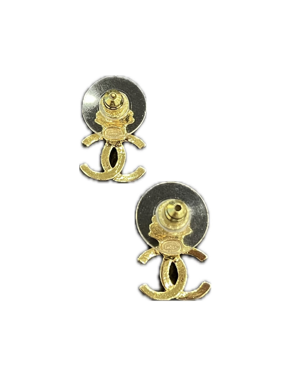 CHANEL Golden Shell Studs