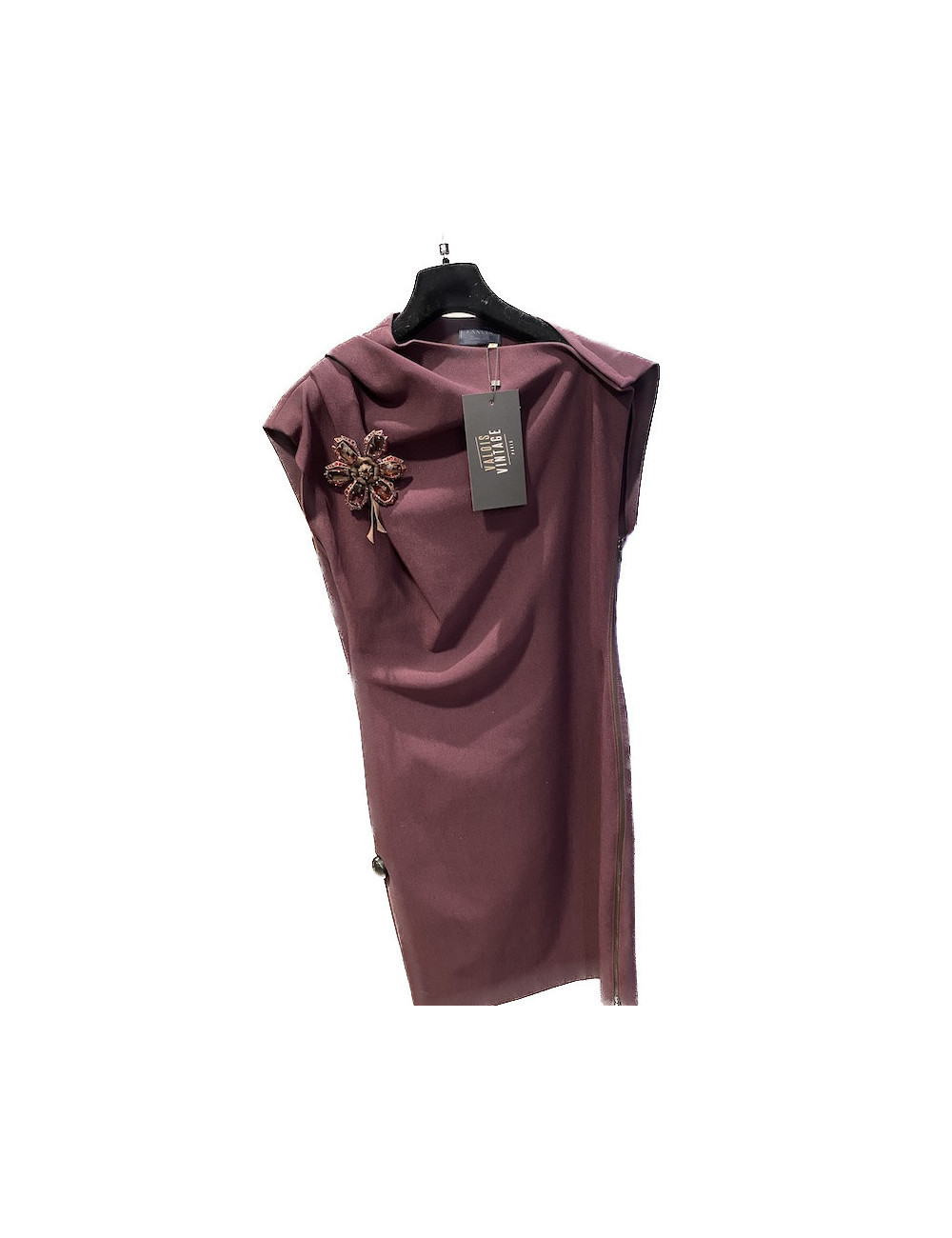 Robe LANVIN T42 stretch broche