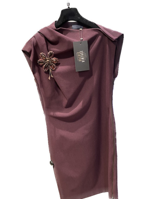 Robe LANVIN T42 stretch broche