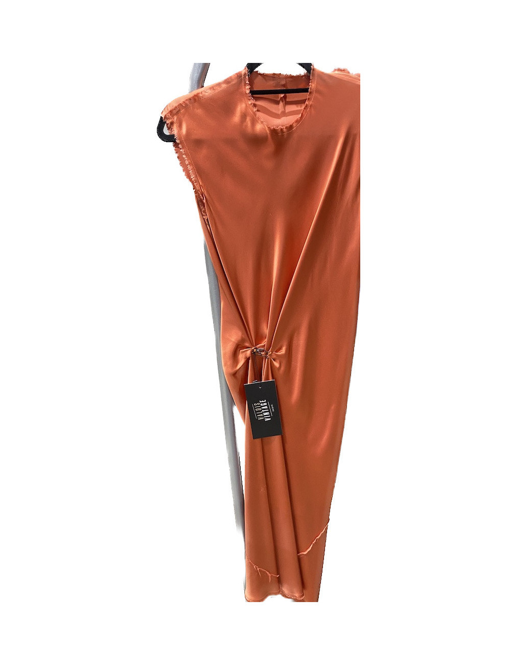 Robe LANVIN soie brique