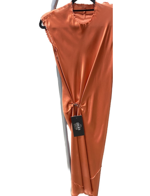 Robe LANVIN soie brique