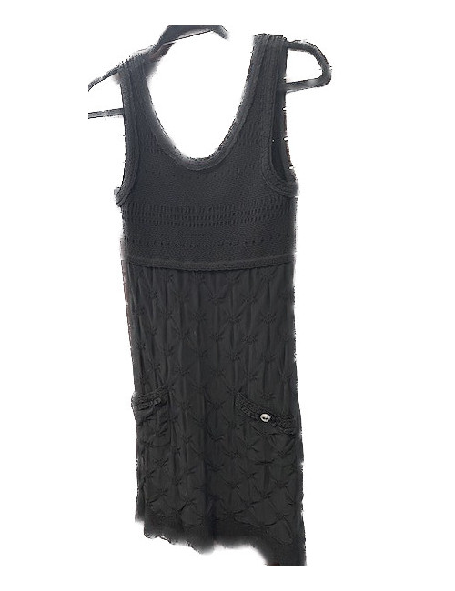 Robe T 38 CHANEL Stretch noir