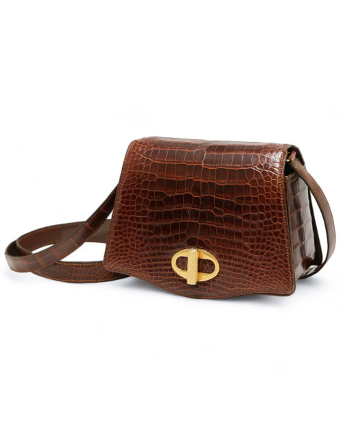 Mini sac CARTIER crocodile tabac