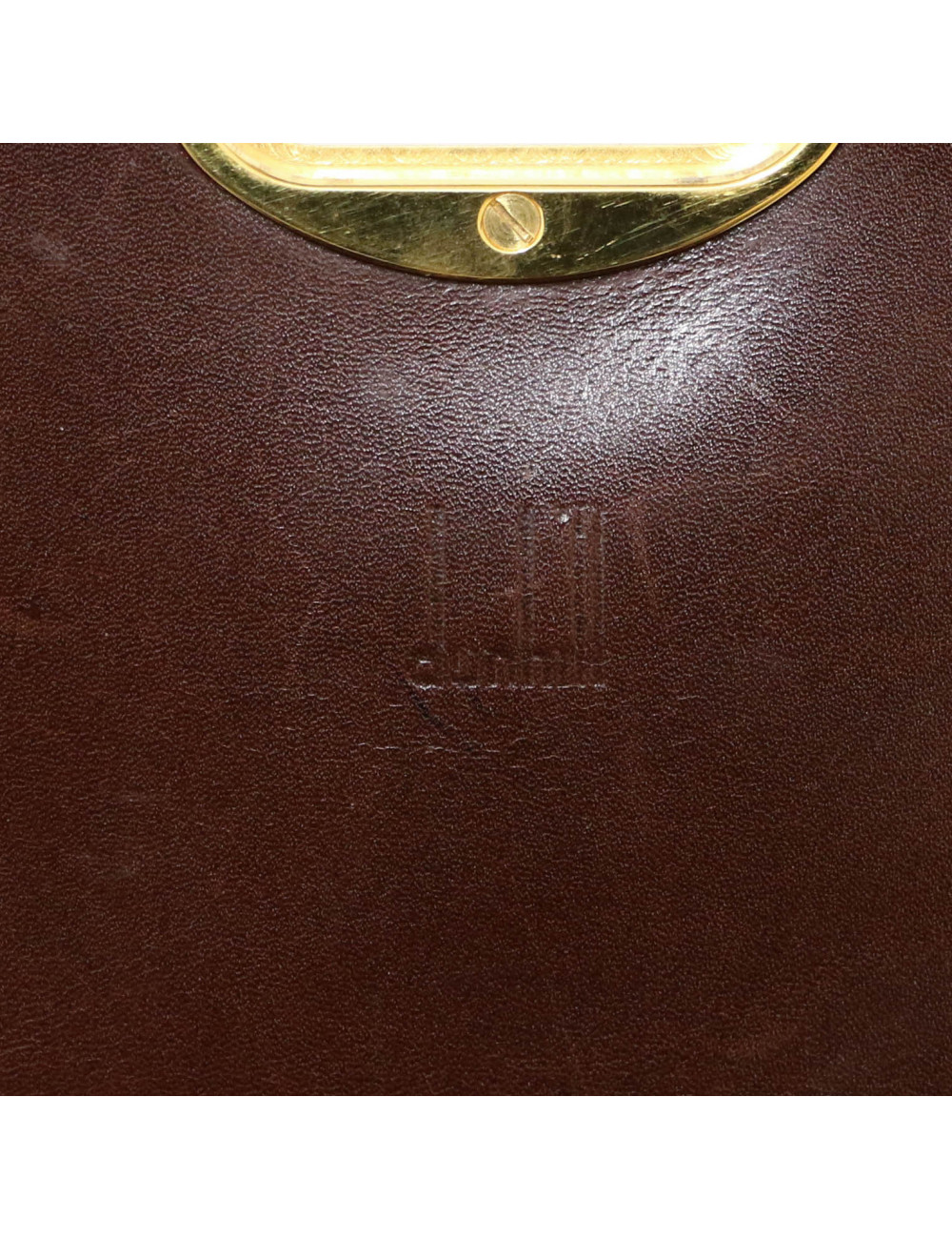 CARTIER tobacco crocodile mini bag