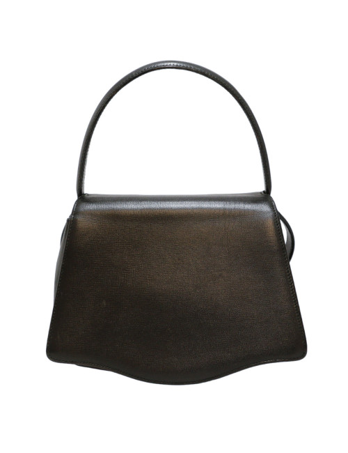 Sac CARTIER cuir noir vintage