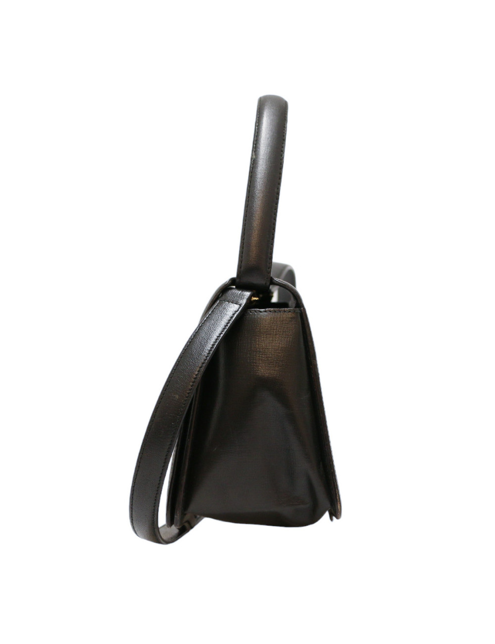 Sac CARTIER cuir noir vintage