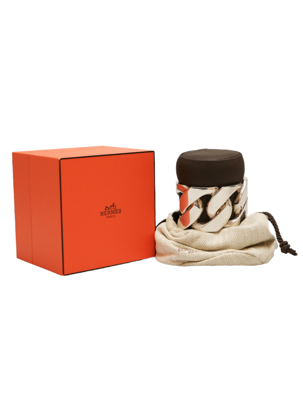 Manchette HERMES argent