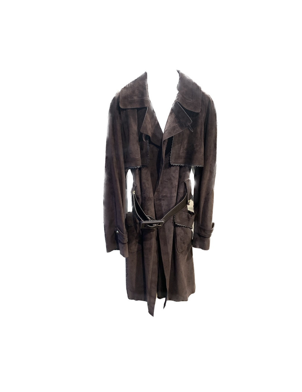 Trench YSL YVES SAINT LAURENT daim marron