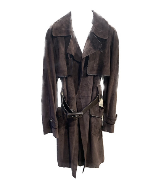 Trench YSL YVES SAINT LAURENT daim marron