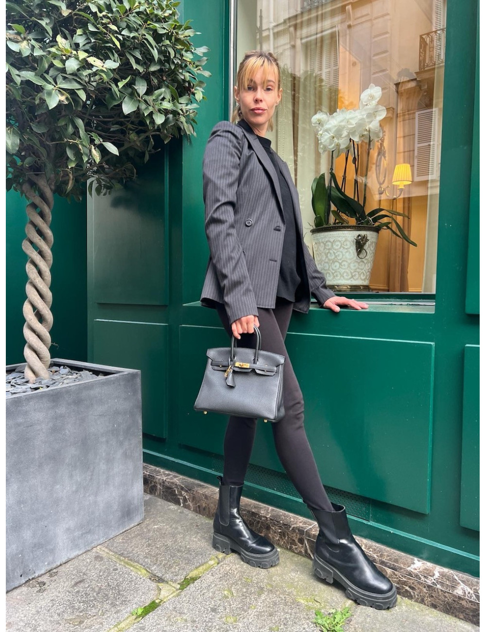 Birkin 25 HERMES Togo noir