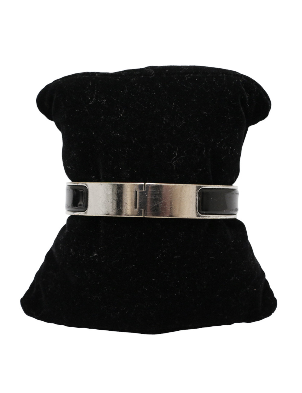 Bracelet clic clac HERMES émaillé noir