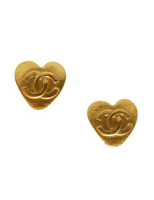 Chanel Heart boucles d'oreille