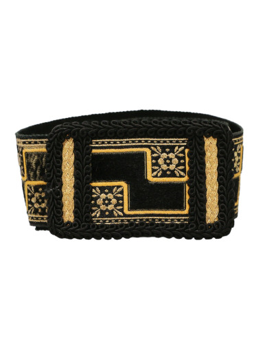 Ceinture or et noir vintage 2