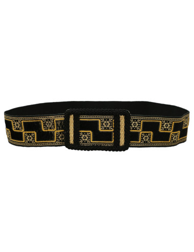 Vintage black and gold belt