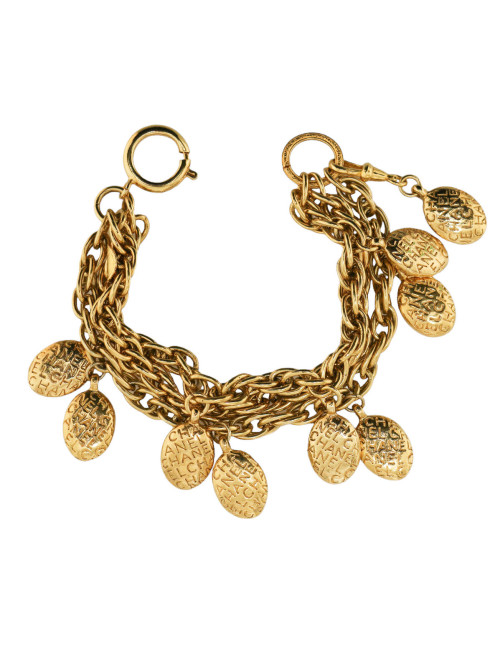 Bracelet vintage CHANEL doré