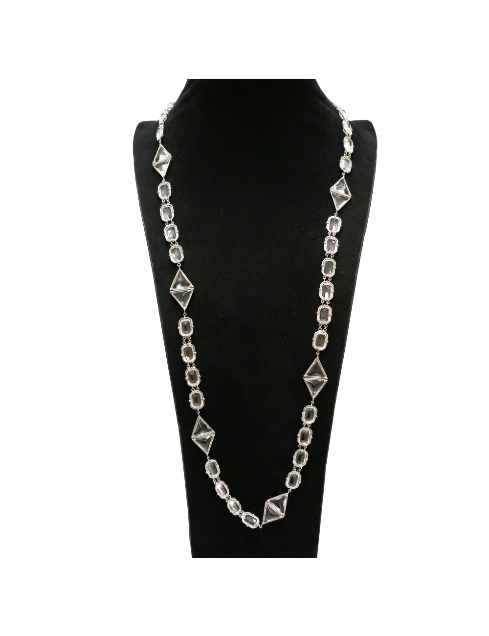 Sautoir CHANEL cristal taillé Swaroski Vintage