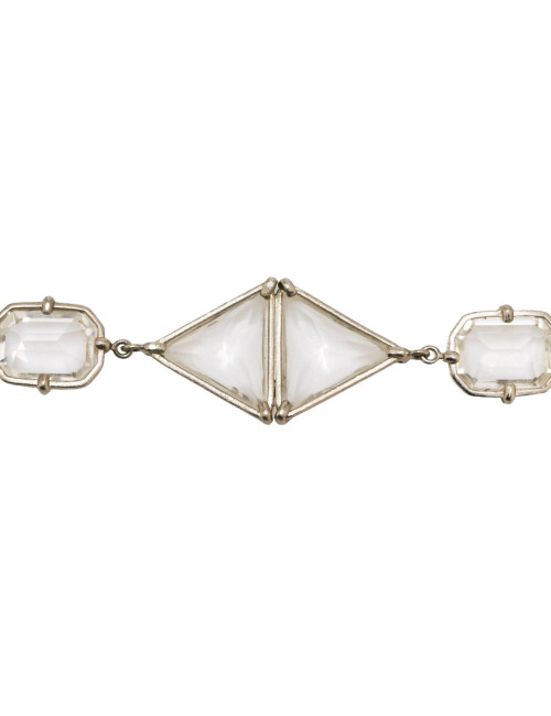 CHANEL vintage cut Swarovski crystals long necklace