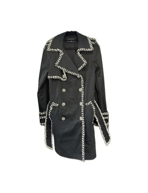 Trench T 40 CHANEL noir gansé 
