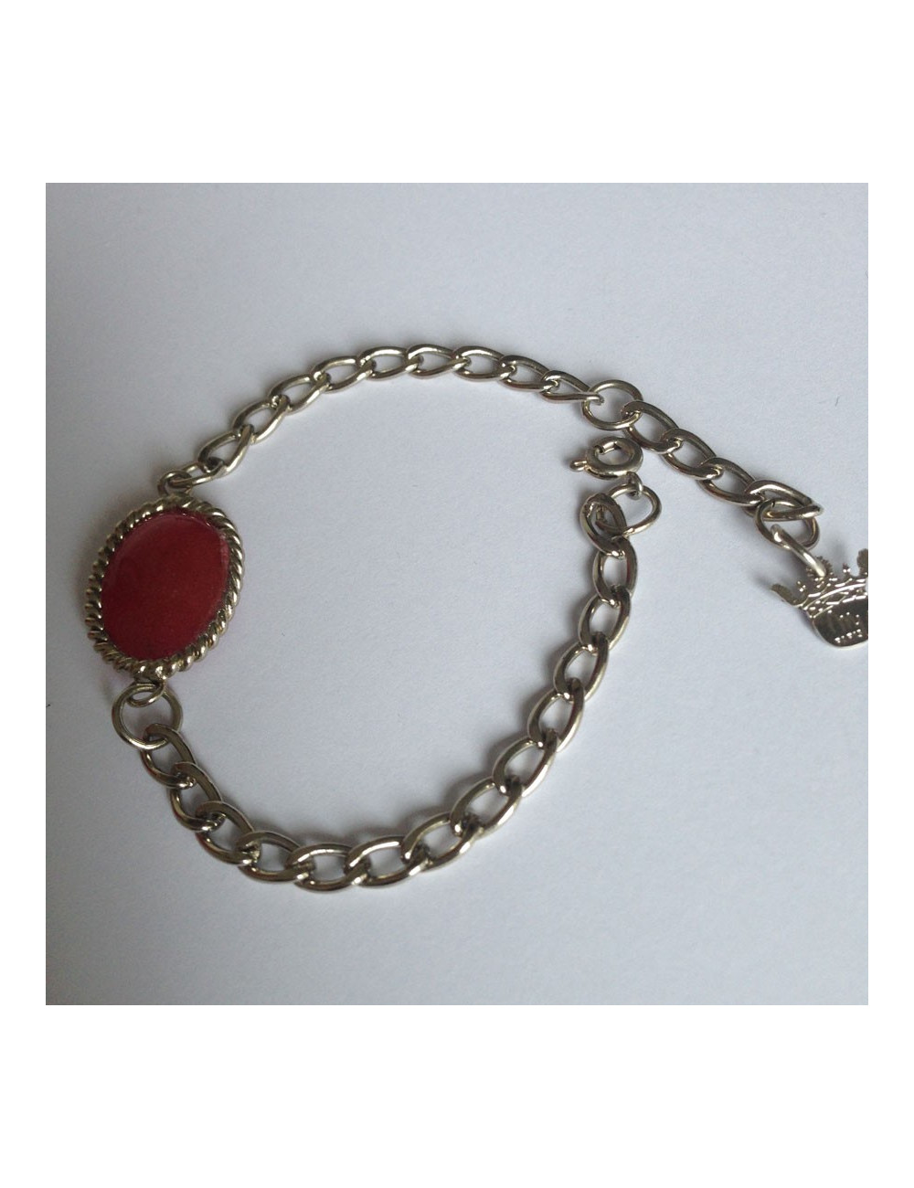 Bracelet cabochon rose bonbon MARGUERITE DE VALOIS