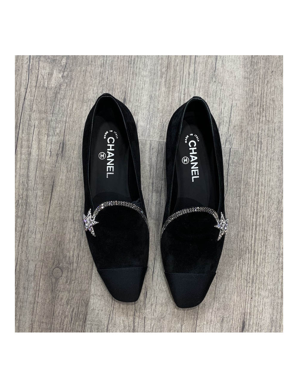 Mocassins T 39C CHANEL noir 