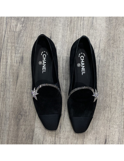 Mocassins T 39C CHANEL noir 