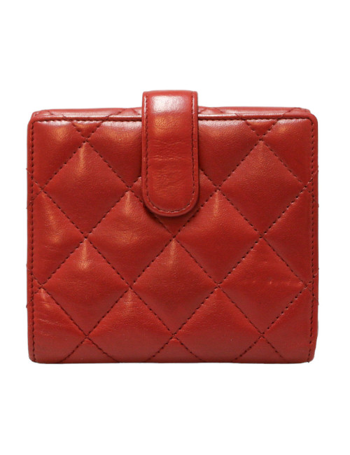 Porte-monnaie CHANEL cuir d'agneau