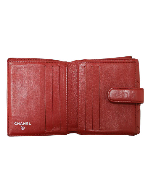 Porte-monnaie CHANEL cuir d'agneau