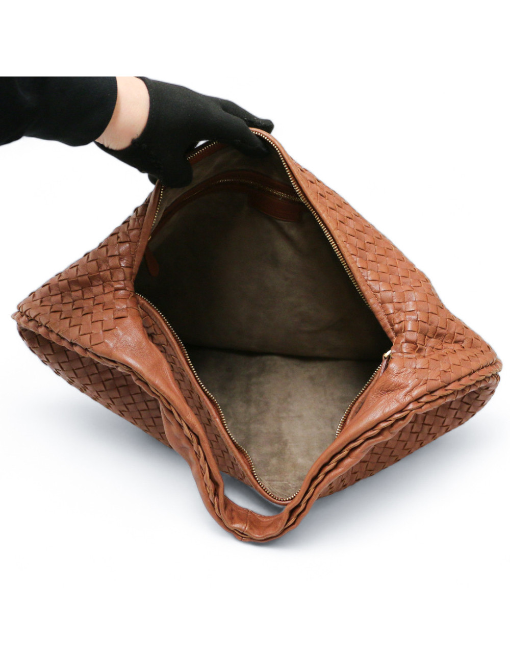 cabas BOTTEGA VENETA gold tressé