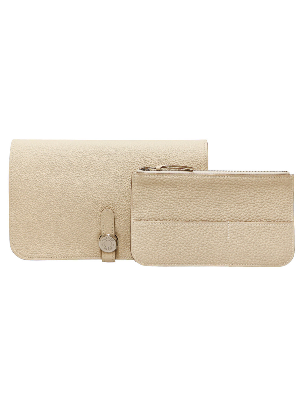 Portefeuille HERMES Dogon craie