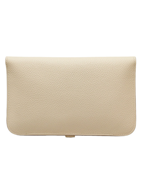 HERMES chalk Dogon wallet