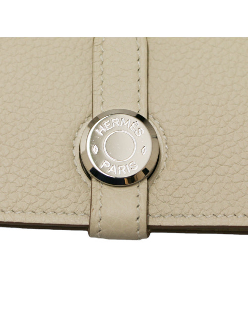 HERMES chalk Dogon wallet