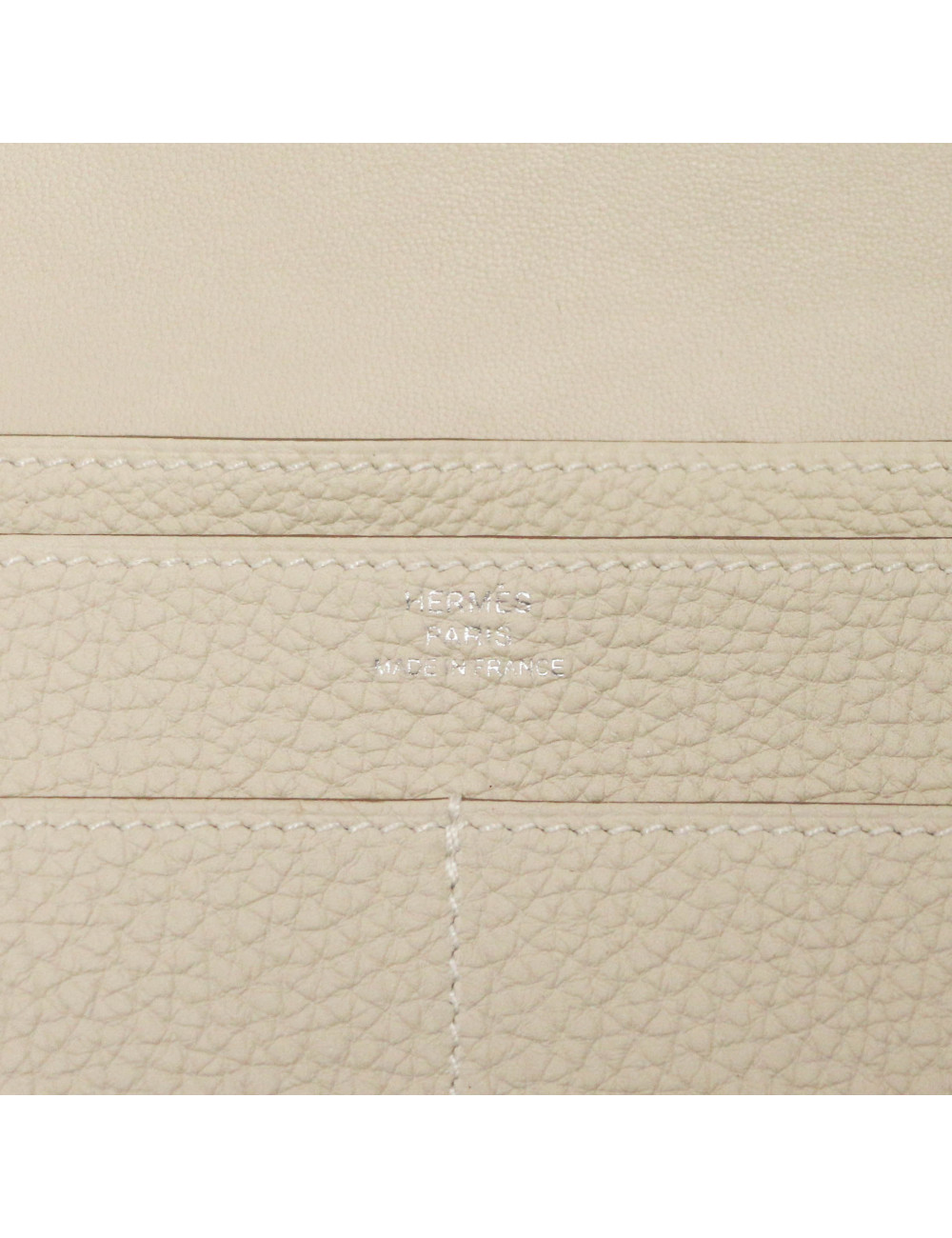 HERMES chalk Dogon wallet