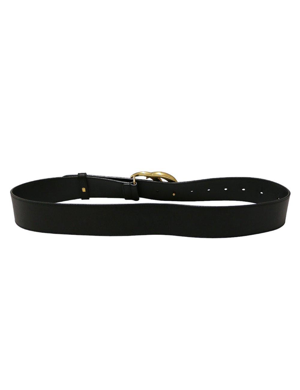 GUCCI black leather belt size 85FR