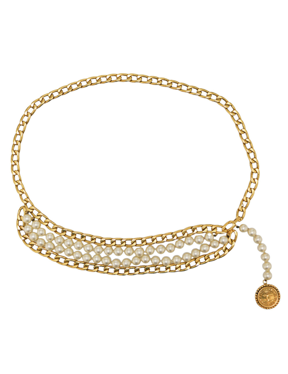 Ceinture CHANEL perles nacrées