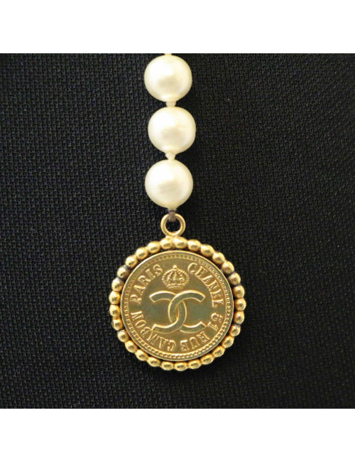 CHANEL perlescent pearls belt