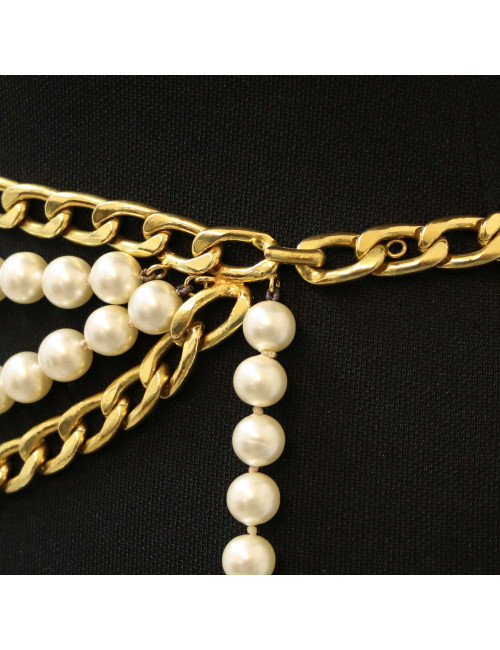 CHANEL perlescent pearls belt