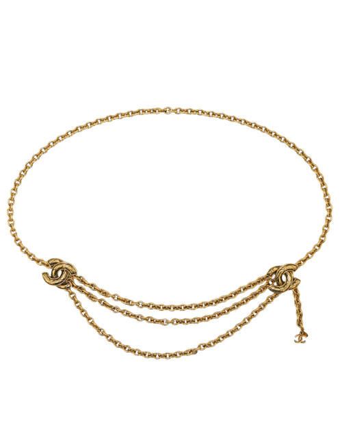 Ceinture CHANEL vintage triple rangs