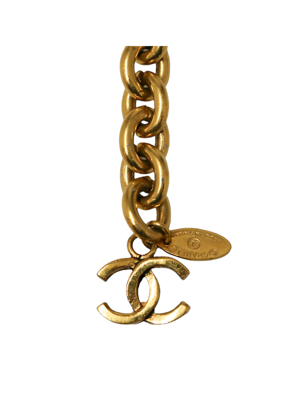 CHANEL vintage triple-row belt