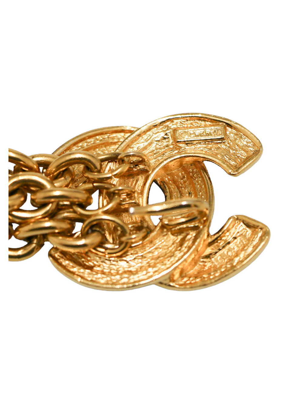 CHANEL vintage triple-row belt