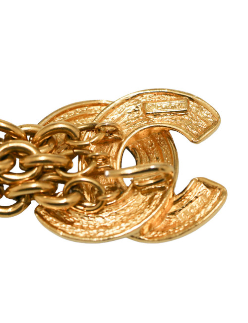 CHANEL vintage triple-row belt