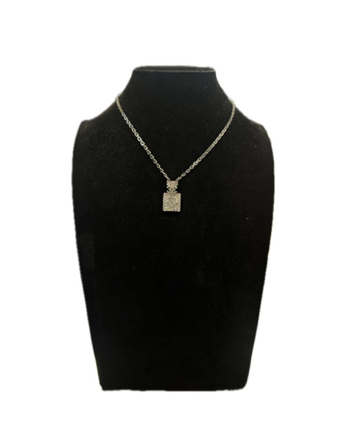 Chocker CHANEL argent bouteille de parfum