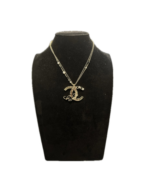 Chocker CHANEL pendentif CC