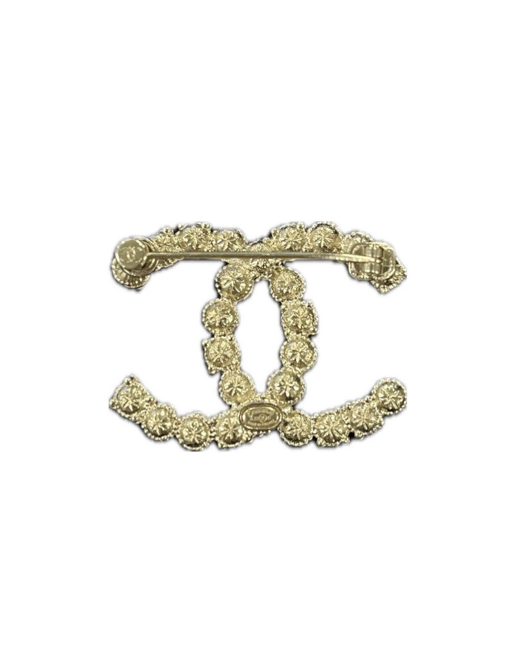 Broche CHANEL perles strass